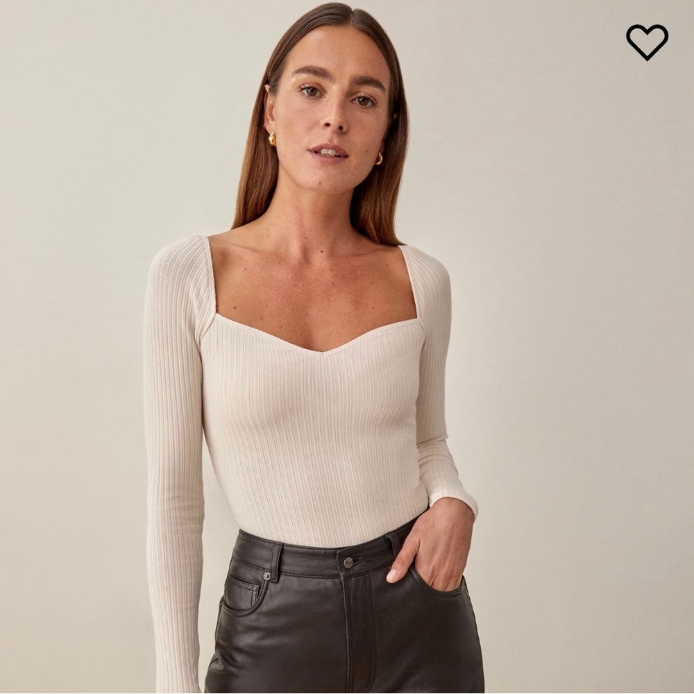 Reformation October Knit Top Size S